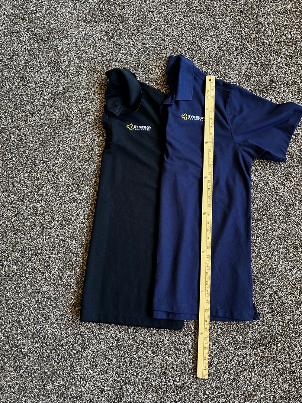 Port Authority Polo Shirts - Black and Navy